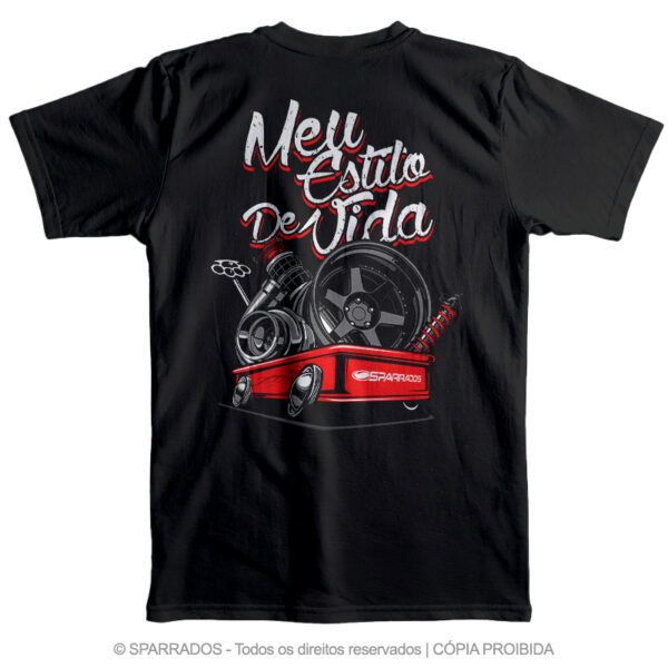 Camiseta Meu Estilo de Vida - Preto