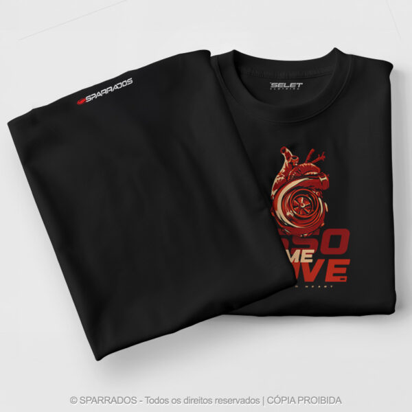 Camiseta Coração Turbo – Isso me Move – Preto - Image 3