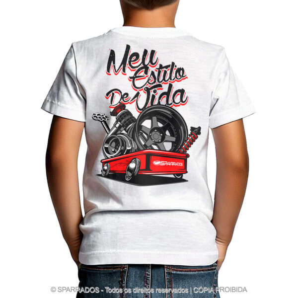 Infantil - Camiseta Meu Estilo de Vida - Branco