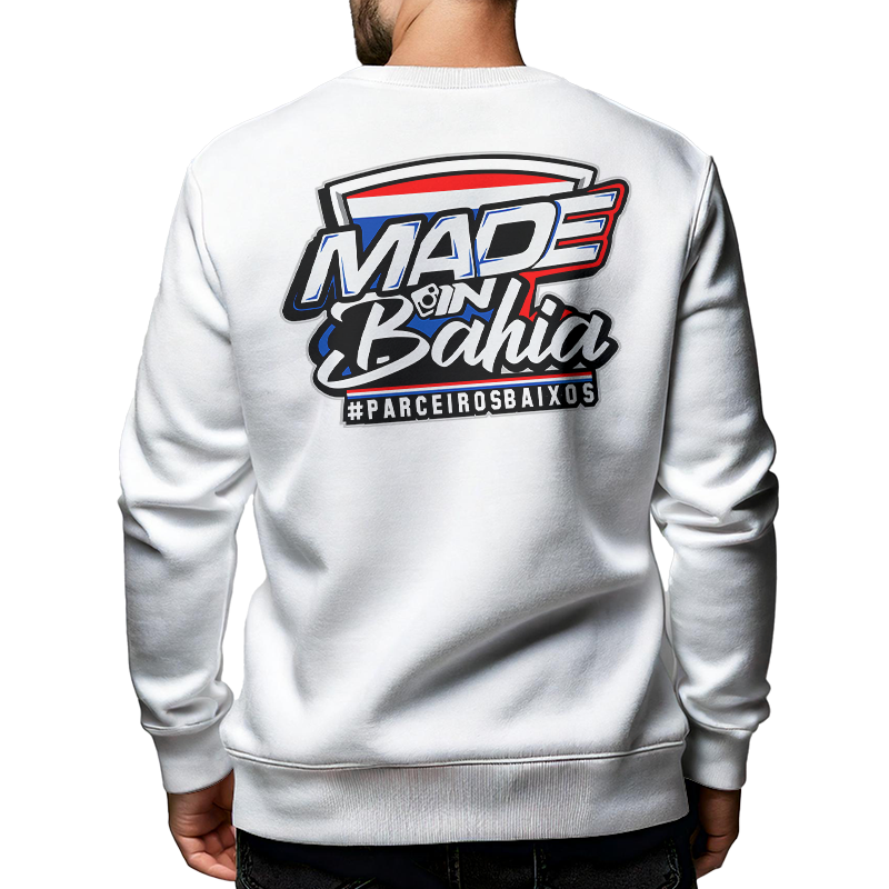 Moletom  Made in Bahia PBXS - Branco