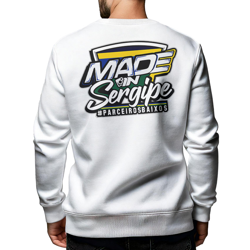 Moletom  Made in Sergipe PBXS - Branco