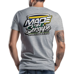 Camiseta Made in Sergipe – PBXS - Cinza Mescla