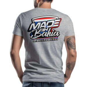 Camiseta Made in Bahia – PBXS - Cinza Mescla