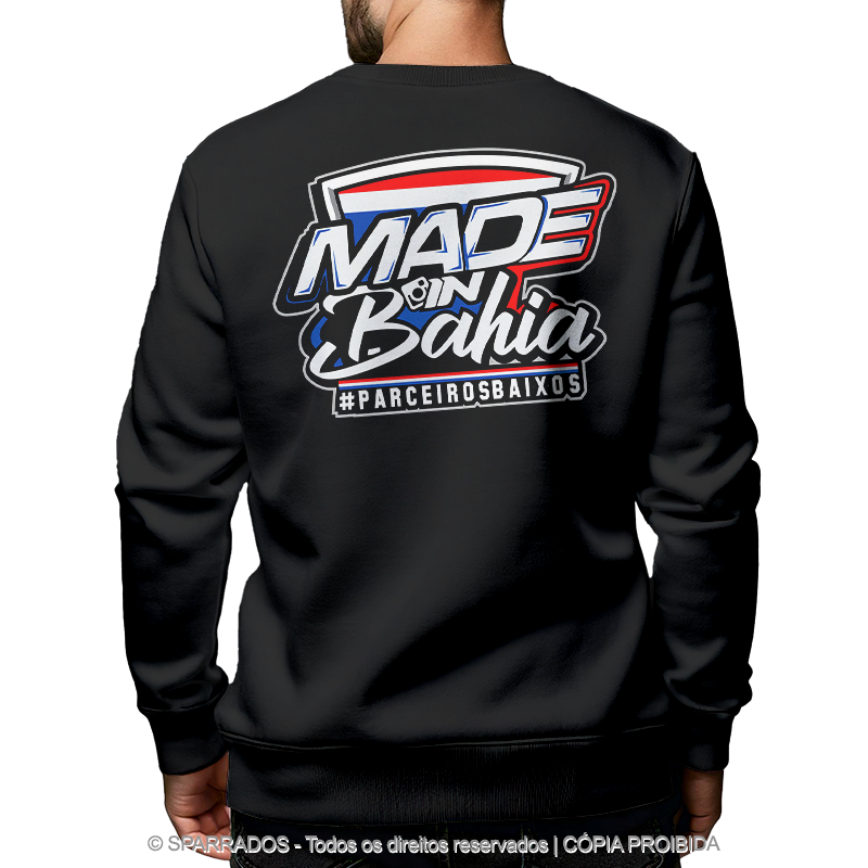 Moletom  Made in Bahia PBXS - Preto
