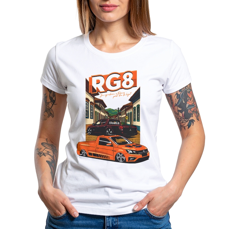 Camiseta Feminina Saveiro e L200 Minas - BRANCA - RG8