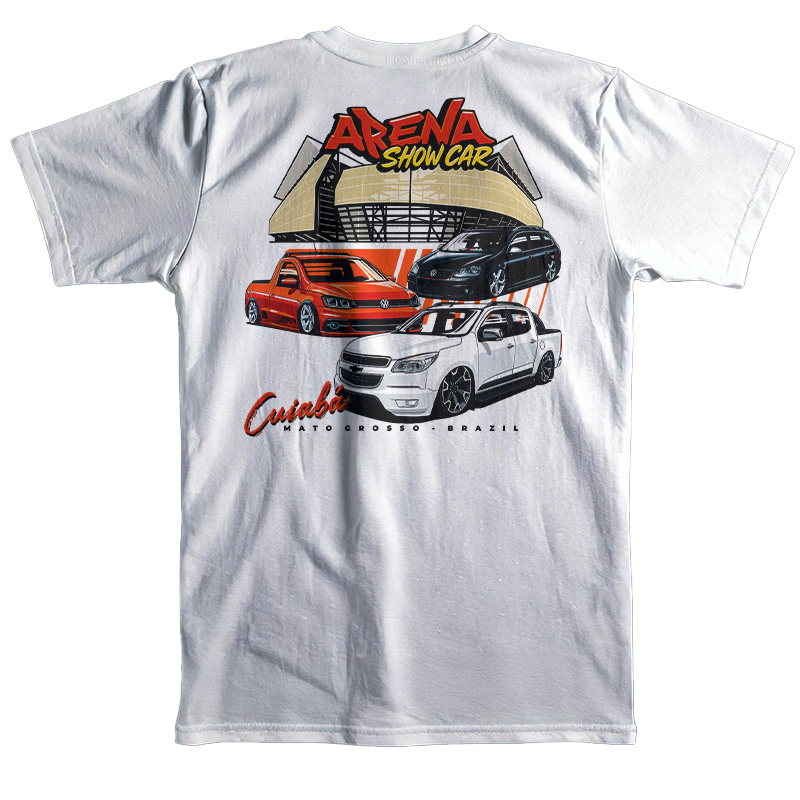 Camiseta Arena Show Car - BRANCA