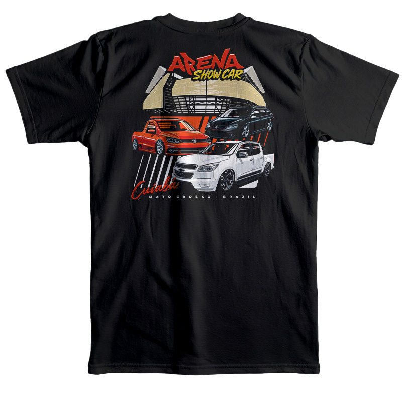 Camiseta Arena Show Car - PRETA