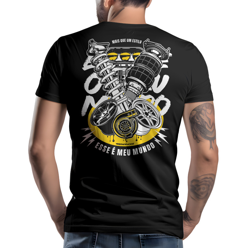 Camiseta Esse é meu Mundo -  PRETO